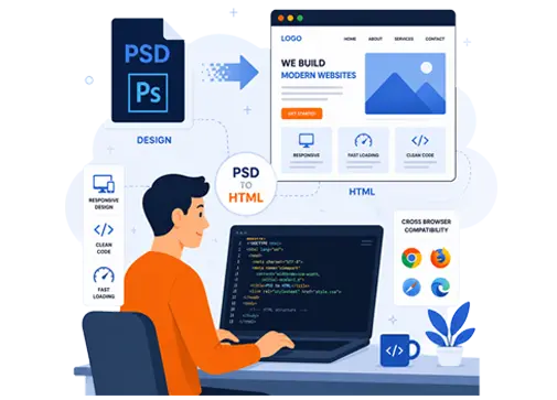 PSD to HTML Development Services