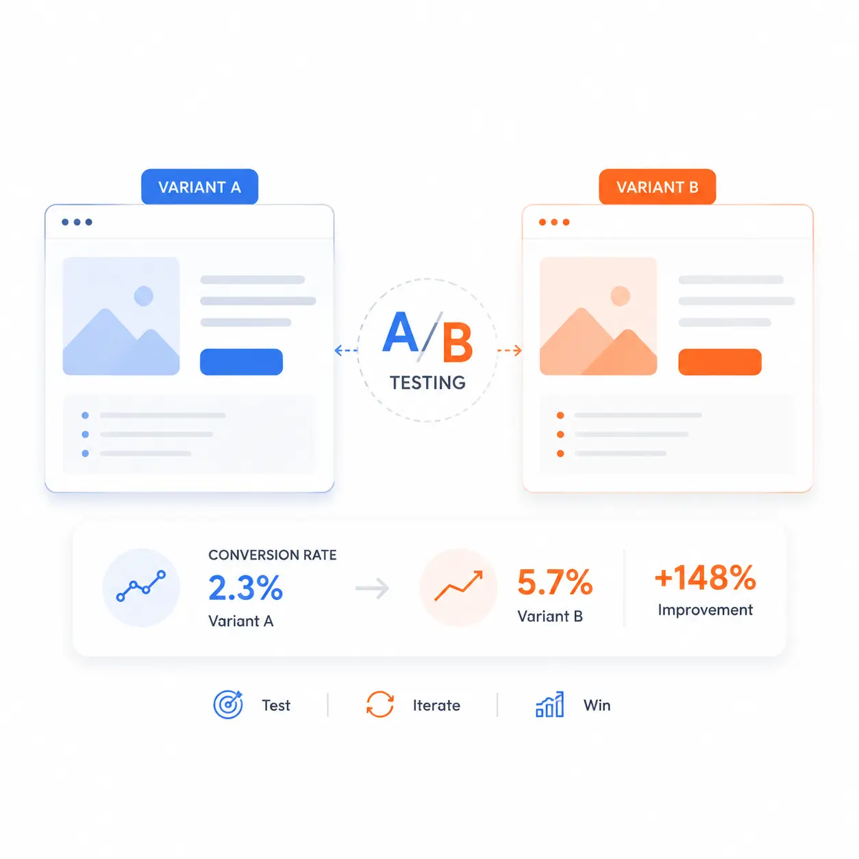 A/B testing conversion optimization results