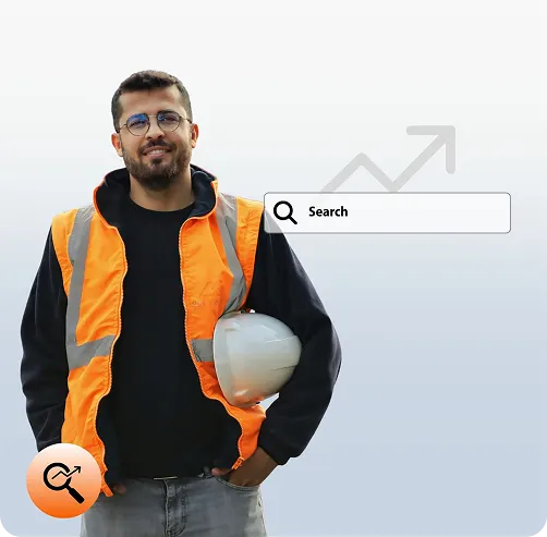 Roofer at work