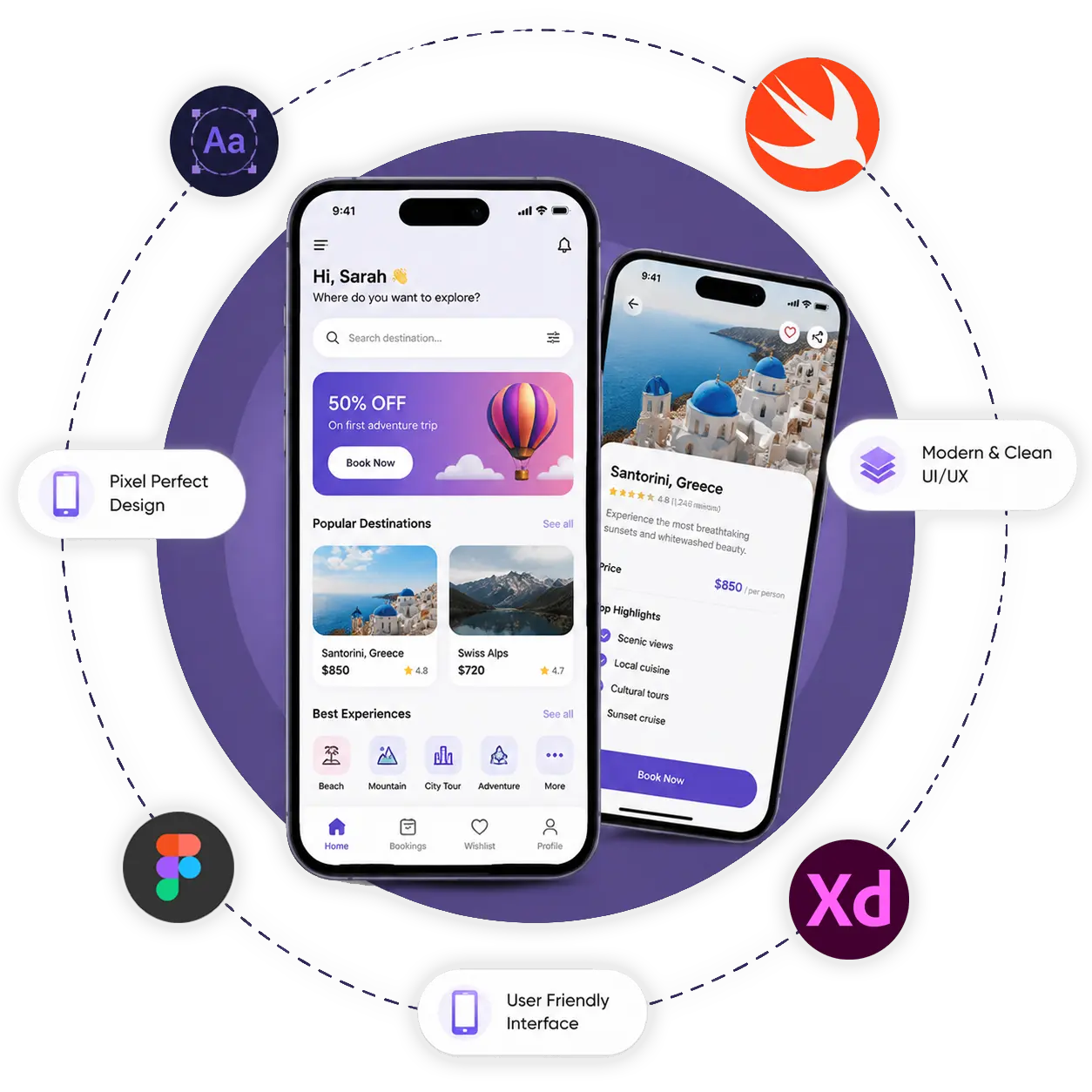 Mobile App Design Development Graphic